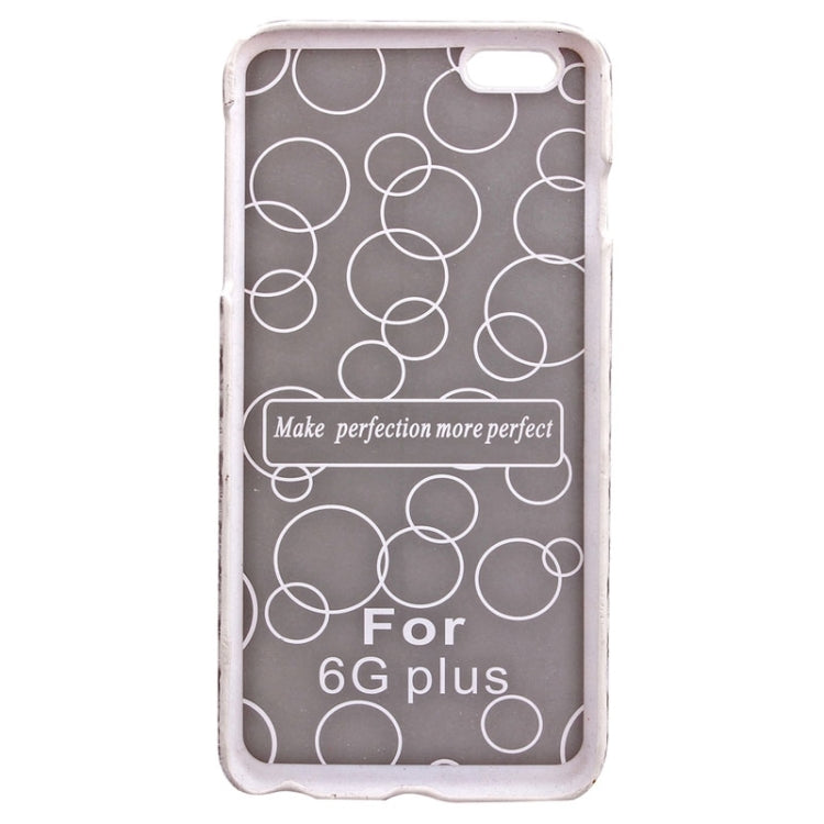Sandpainting Wood Grain Texture PU Case for iPhone 6 Plus & 6S Plus