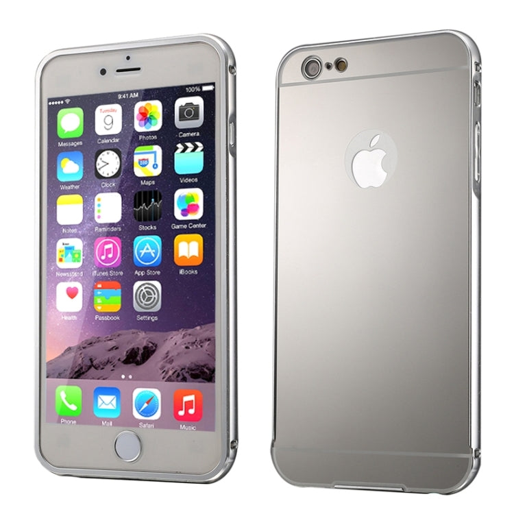 Push-pull Style Metal Plating Bumper Frame + Acrylic Back Cover Combination Case for iPhone 6 Plus & 6s Plus