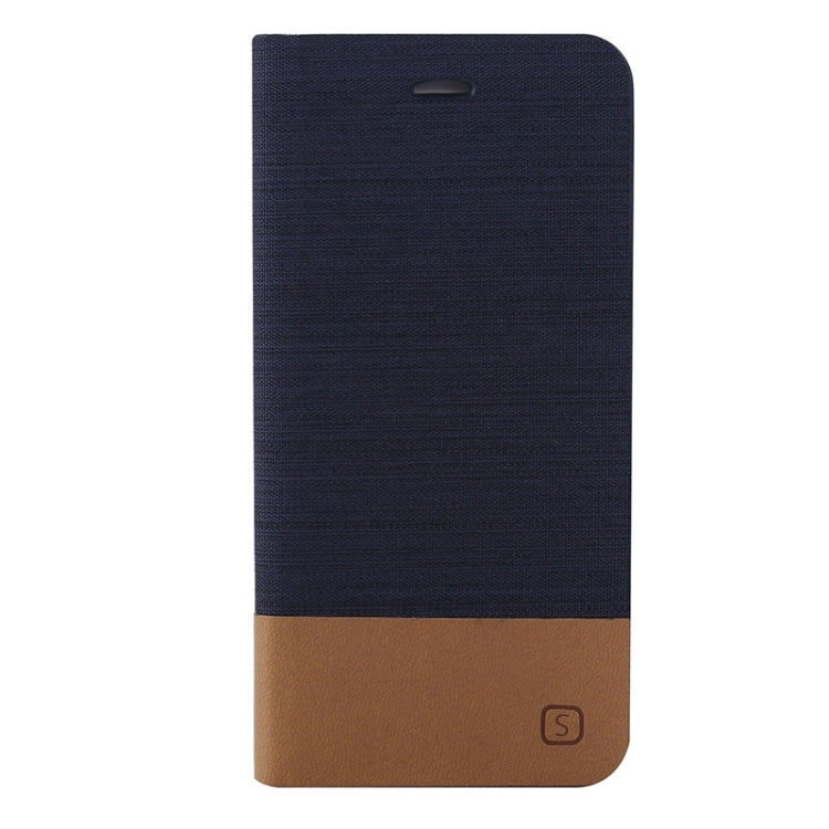 Horizontal Flip Canvas Leather Case with Card Slot & Holder for iPhone 6 Plus & 6S Plus