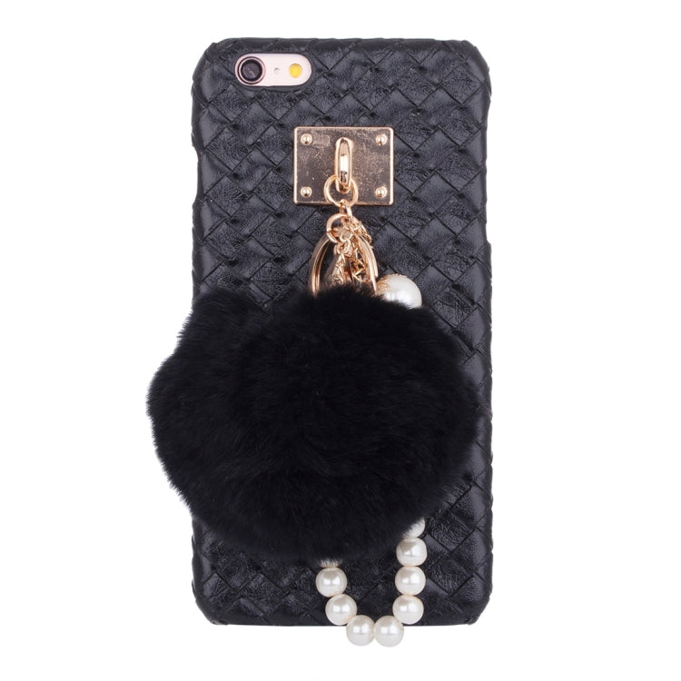 Woven Texture Hard Case with Removable Lovely Chuzzle Key Rings for iPhone 6 Plus & 6s Plus