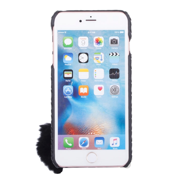 Woven Texture Hard Case with Removable Lovely Chuzzle Key Rings for iPhone 6 Plus & 6s Plus