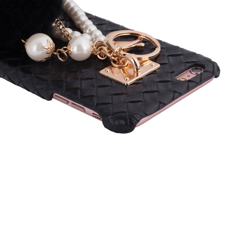 Woven Texture Hard Case with Removable Lovely Chuzzle Key Rings for iPhone 6 Plus & 6s Plus