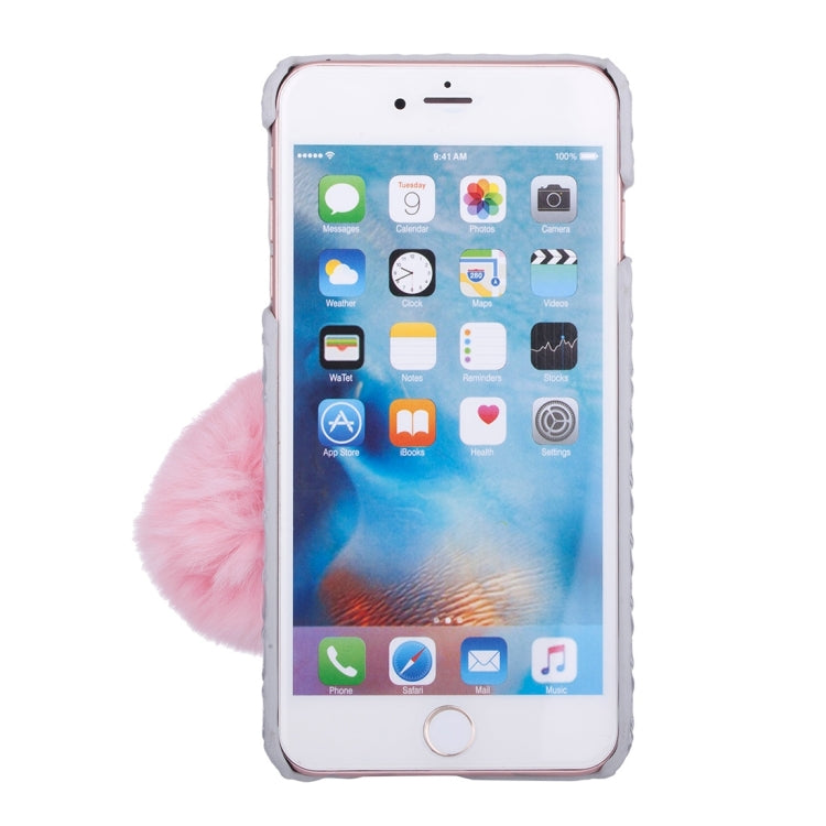 Woven Texture Hard Case with Removable Lovely Chuzzle Key Rings for iPhone 6 Plus & 6s Plus