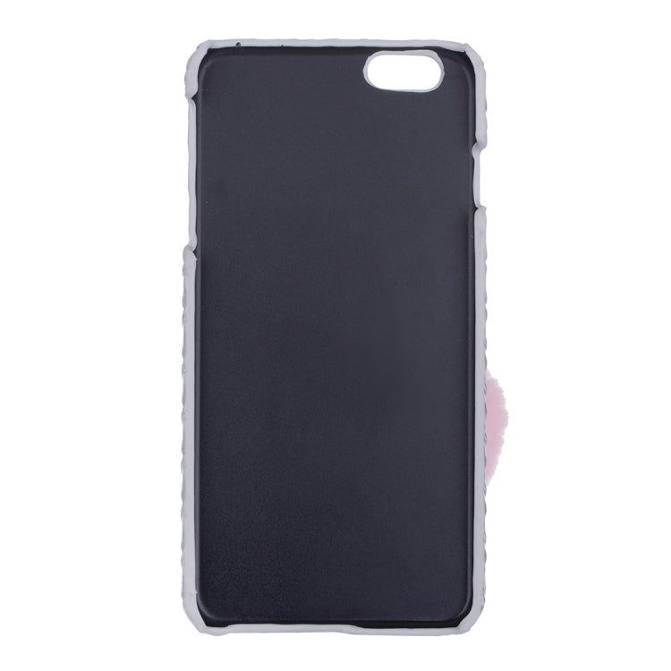 Woven Texture Hard Case with Removable Lovely Chuzzle Key Rings for iPhone 6 Plus & 6s Plus