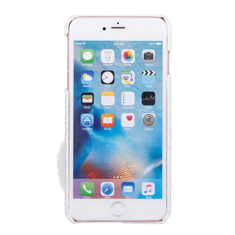 Woven Texture Hard Case with Removable Lovely Chuzzle Key Rings for iPhone 6 Plus & 6s Plus