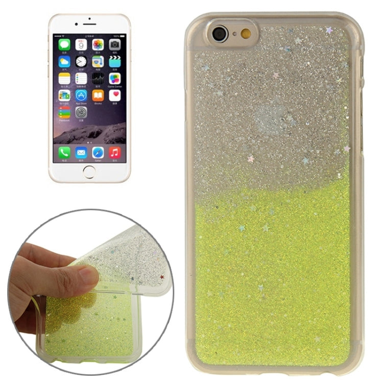 Two-Tone Star Sequins Flash Powder Series TPU Protective Case for iPhone 6 Plus & 6S Plus