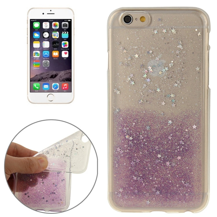 Two-Tone Star Sequins Flash Powder Series TPU Protective Case for iPhone 6 Plus & 6S Plus