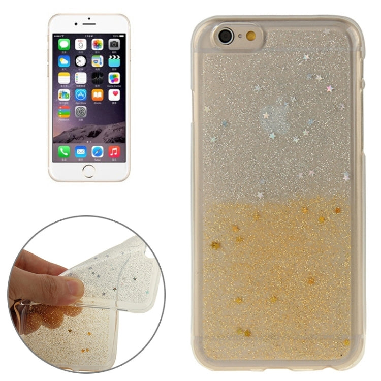 Two-Tone Star Sequins Flash Powder Series TPU Protective Case for iPhone 6 Plus & 6S Plus