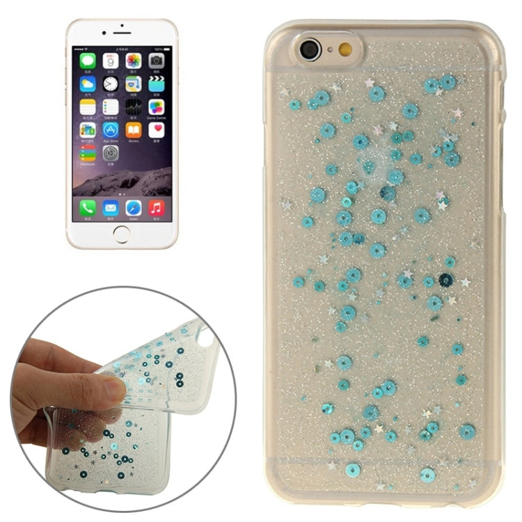 Transparent Star Sequins Flash Powder Series TPU Protective Case for iPhone 6 Plus & 6S Plus