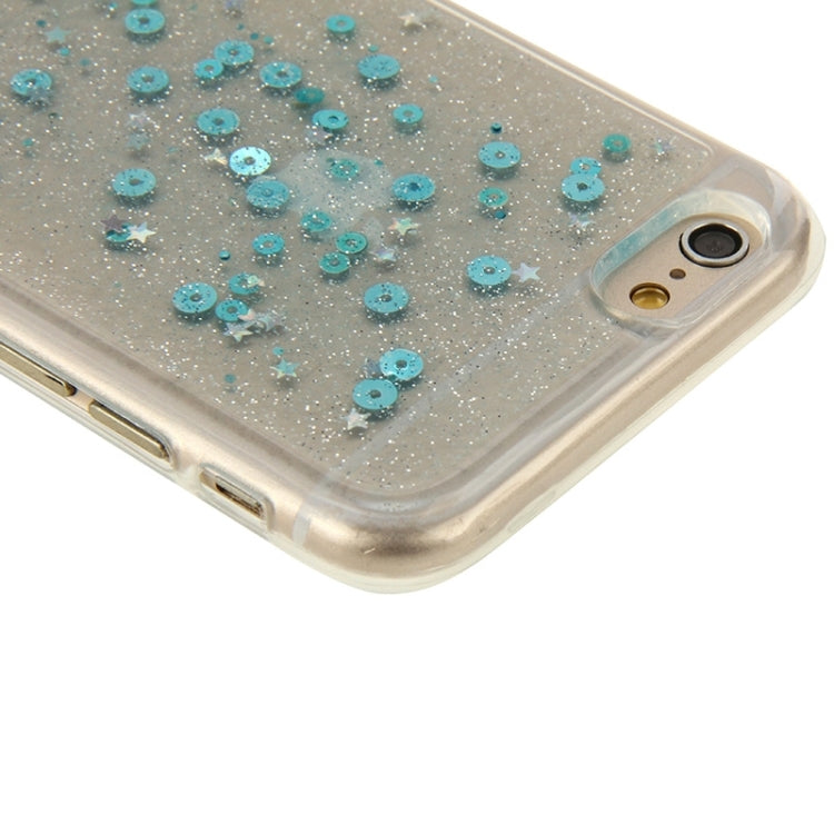 Transparent Star Sequins Flash Powder Series TPU Protective Case for iPhone 6 Plus & 6S Plus