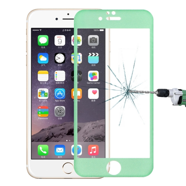 0.3mm 3D Curved Glitter Powder Carbon Fiber Full Screen Glass Screen Film for iPhone 6 Plus & 6s Plus