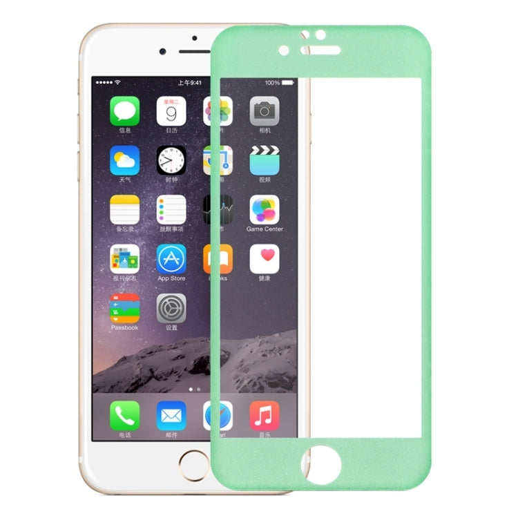 0.3mm 3D Curved Glitter Powder Carbon Fiber Full Screen Glass Screen Film for iPhone 6 Plus & 6s Plus