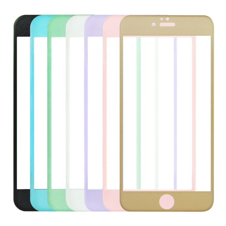 0.3mm 3D Curved Glitter Powder Carbon Fiber Full Screen Glass Screen Film for iPhone 6 Plus & 6s Plus