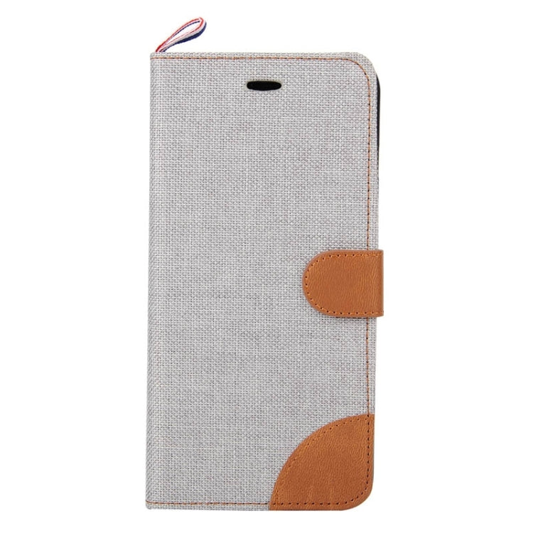For iPhone 6 Plus & 6s Plus Denim Texture Horizontal Flip Leather Case with Card Slots & Holder & Lanyard