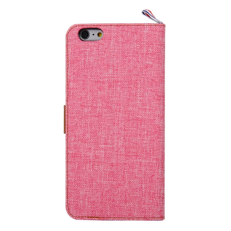 For iPhone 6 Plus & 6s Plus Denim Texture Horizontal Flip Leather Case with Card Slots & Holder & Lanyard