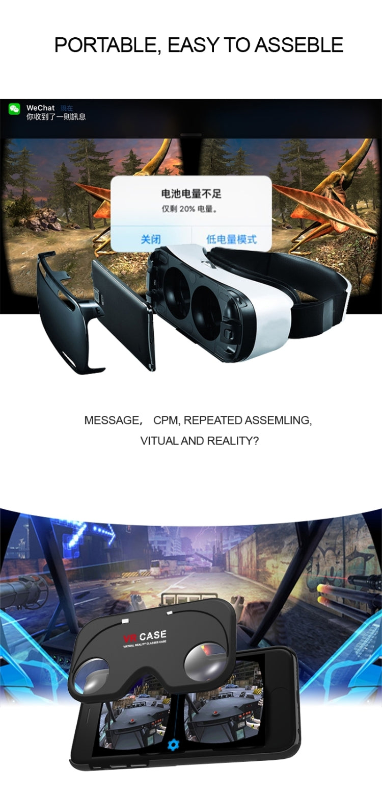 VRCASE Portable VR Glass 3D VR Case Virtual Reality Figment Storm Mirror for iPhone 6 Plus & 6s Plus