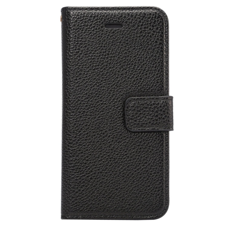 For iPhone 6 Plus & 6s Plus Litchi Texture Horizontal Flip Leather Case with Card Slots & Holder & Wallet & Photo Frame & Lanyard