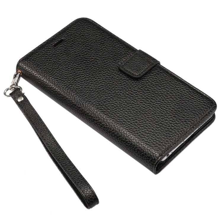For iPhone 6 Plus & 6s Plus Litchi Texture Horizontal Flip Leather Case with Card Slots & Holder & Wallet & Photo Frame & Lanyard