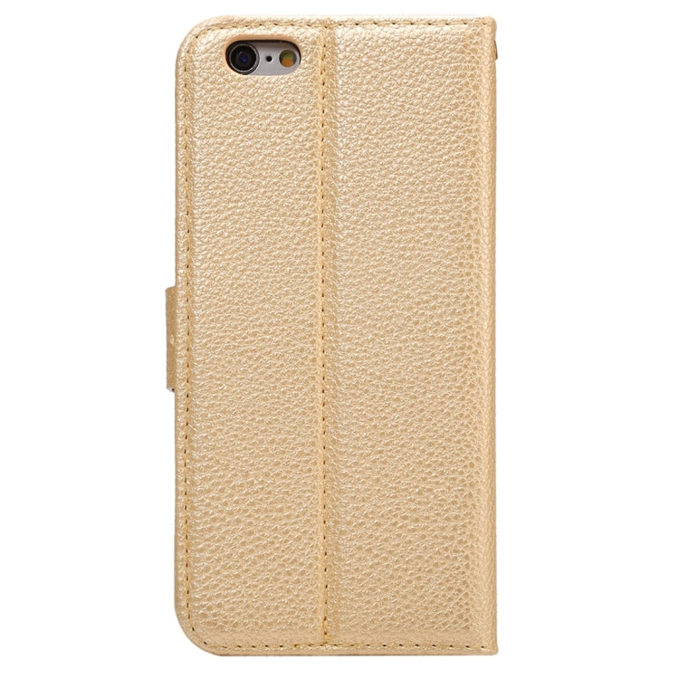 For iPhone 6 Plus & 6s Plus Litchi Texture Horizontal Flip Leather Case with Card Slots & Holder & Wallet & Photo Frame & Lanyard