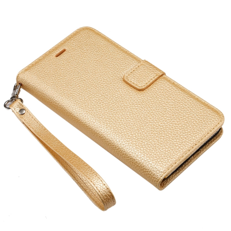 For iPhone 6 Plus & 6s Plus Litchi Texture Horizontal Flip Leather Case with Card Slots & Holder & Wallet & Photo Frame & Lanyard