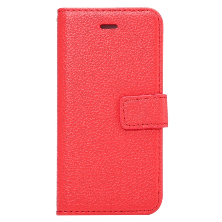 For iPhone 6 Plus & 6s Plus Litchi Texture Horizontal Flip Leather Case with Card Slots & Holder & Wallet & Photo Frame & Lanyard