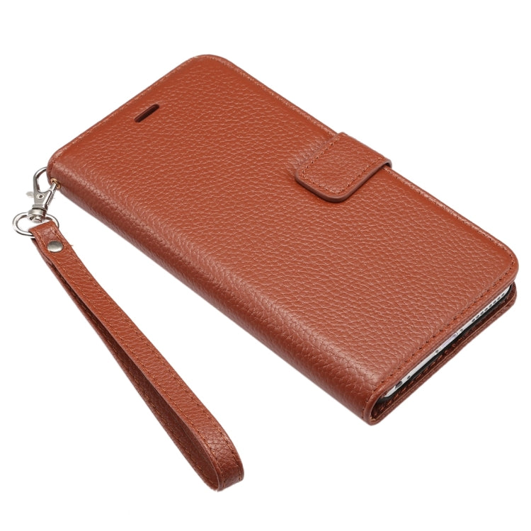 For iPhone 6 Plus & 6s Plus Litchi Texture Horizontal Flip Leather Case with Card Slots & Holder & Wallet & Photo Frame & Lanyard