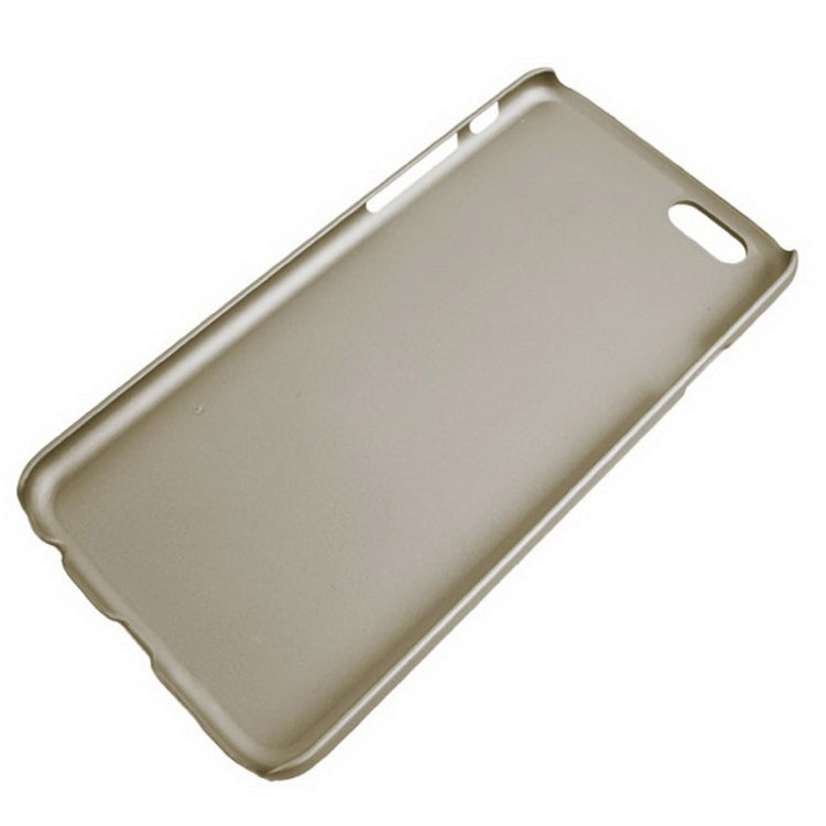 Creative Plastic Hard Shell + Leather Back Case with Card Slots for iPhone 6 Plus & 6S Plus