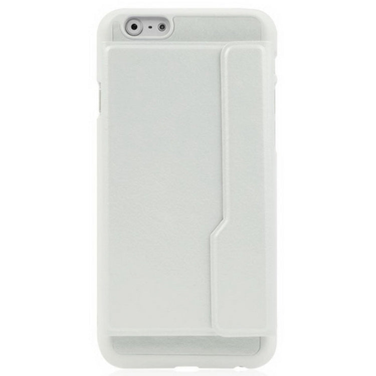 Creative Plastic Hard Shell + Leather Back Case with Card Slots for iPhone 6 Plus & 6S Plus