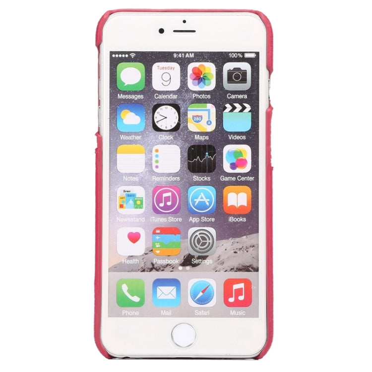 For iPhone 6 Plus & 6s Plus Colorful Matching Genuine Cowhide Leather Case with Card Slots