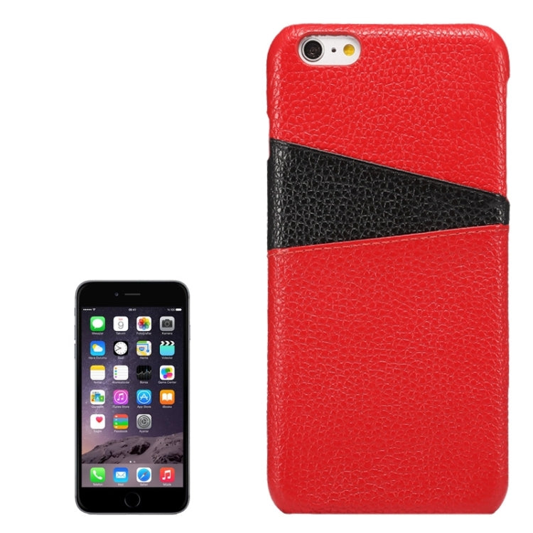 For iPhone 6 Plus & 6s Plus Colorful Matching Genuine Cowhide Leather Case with Card Slots