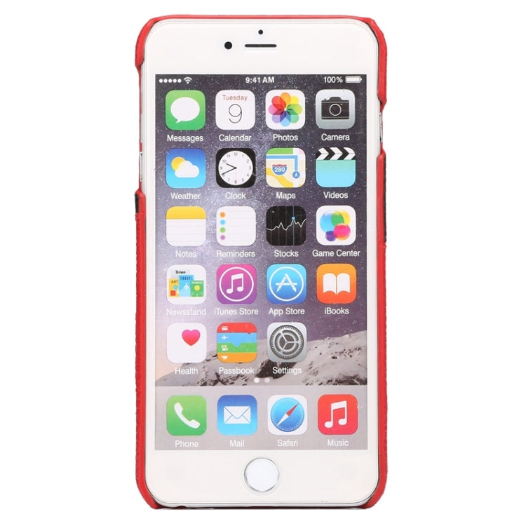 For iPhone 6 Plus & 6s Plus Colorful Matching Genuine Cowhide Leather Case with Card Slots