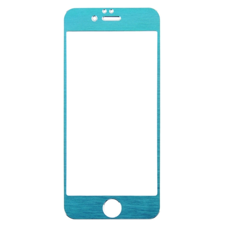 0.3mm 2.5D Titanium Alloy Brush Explosion-proof Screen Tempered Glass Film for iPhone 6 Plus
