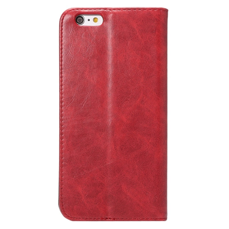 Crazy Horse Texture Magnetic Horizontal Flip Leather Case with Holder & Card Slot for iPhone 6 Plus & 6S Plus