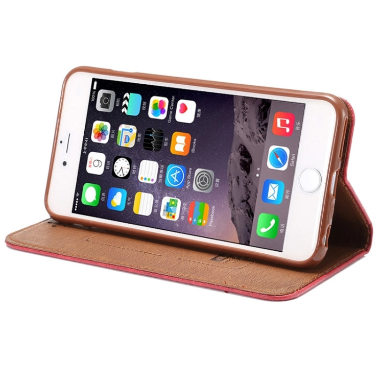 Crazy Horse Texture Magnetic Horizontal Flip Leather Case with Holder & Card Slot for iPhone 6 Plus & 6S Plus