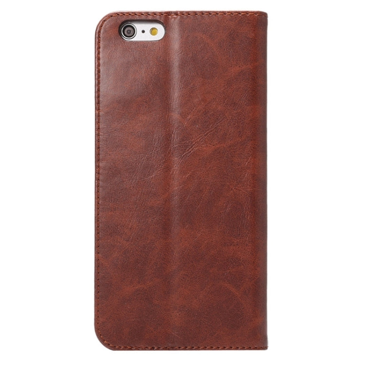 Crazy Horse Texture Magnetic Horizontal Flip Leather Case with Holder & Card Slot for iPhone 6 Plus & 6S Plus