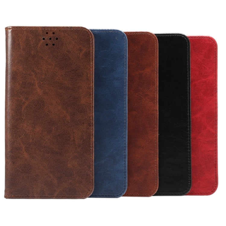 Crazy Horse Texture Magnetic Horizontal Flip Leather Case with Holder & Card Slot for iPhone 6 Plus & 6S Plus