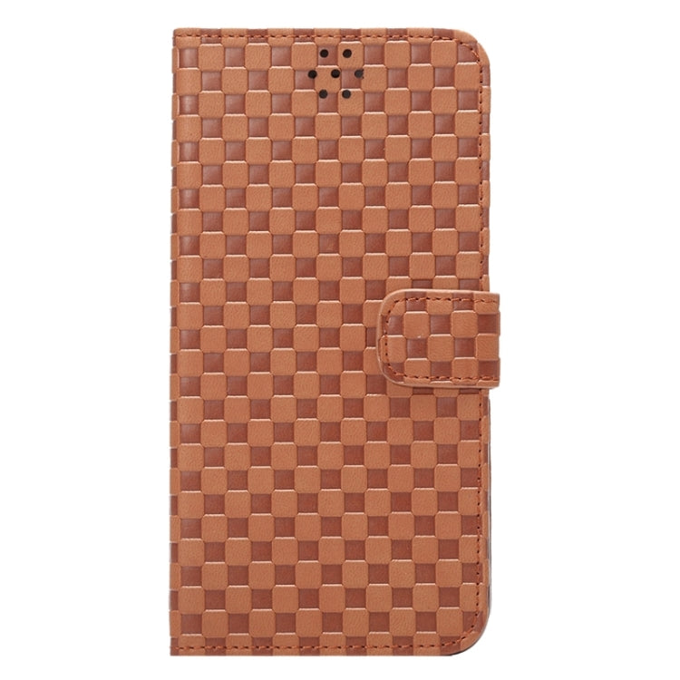 Embossing Grid Texture Horizontal Flip Leather Case with Holder & Card Slot for iPhone 6 Plus & 6S Plus