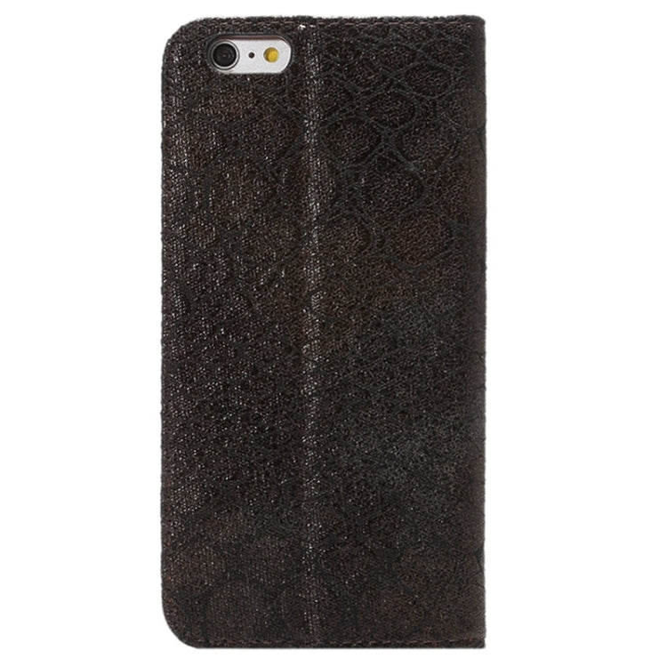 Stone Texture Magnetic Horizontal Flip Leather Case with Holder & Card Slot for iPhone 6 Plus & 6S Plus