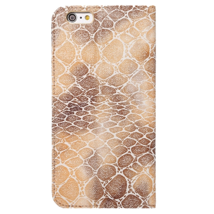 Stone Texture Magnetic Horizontal Flip Leather Case with Holder & Card Slot for iPhone 6 Plus & 6S Plus