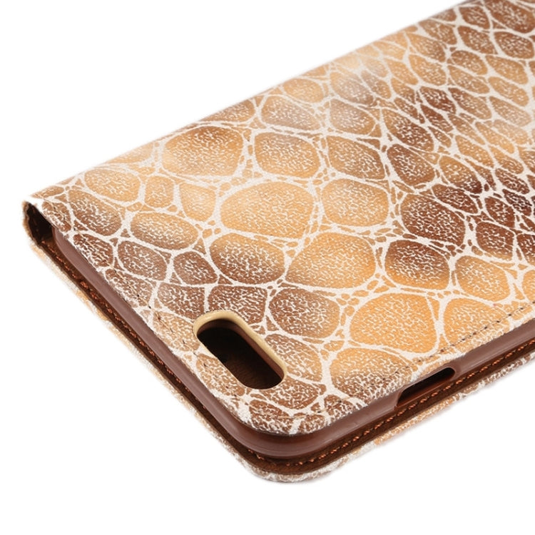 Stone Texture Magnetic Horizontal Flip Leather Case with Holder & Card Slot for iPhone 6 Plus & 6S Plus