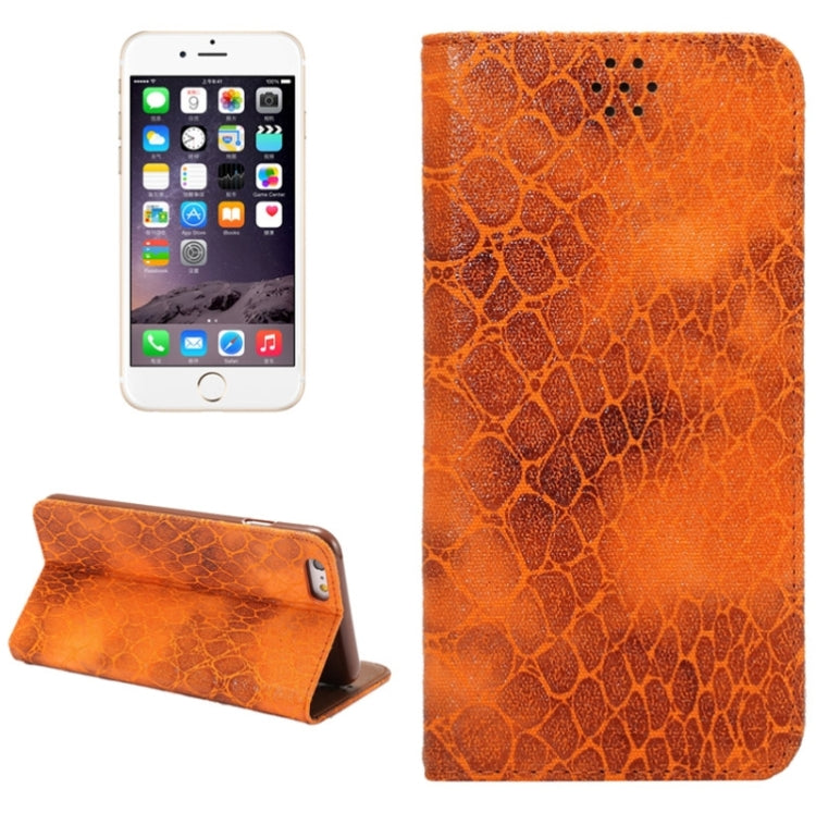 Stone Texture Magnetic Horizontal Flip Leather Case with Holder & Card Slot for iPhone 6 Plus & 6S Plus