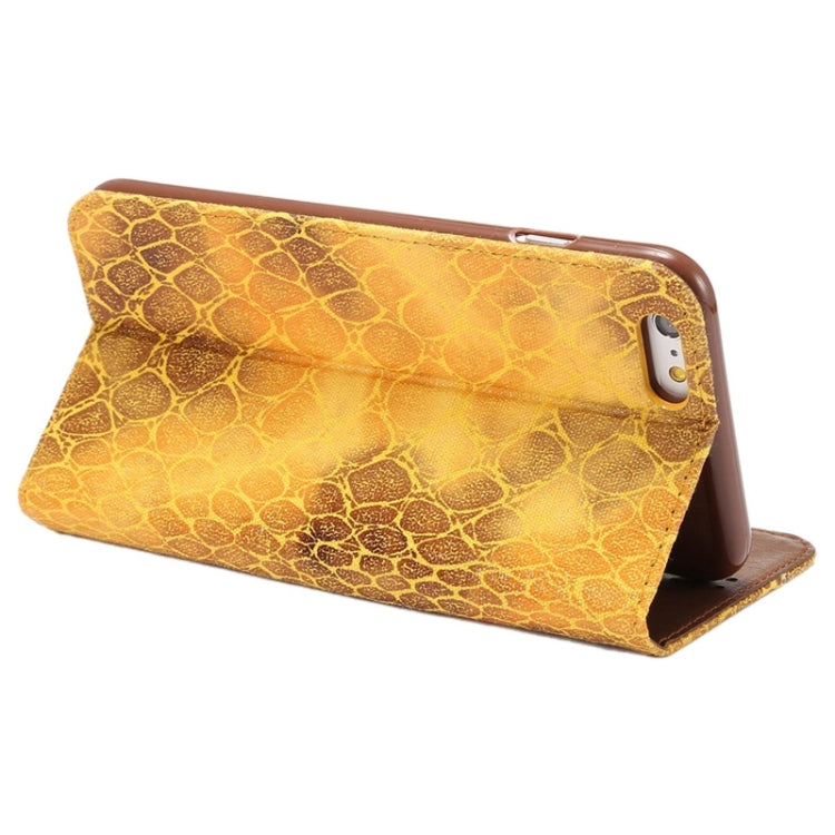 Stone Texture Magnetic Horizontal Flip Leather Case with Holder & Card Slot for iPhone 6 Plus & 6S Plus