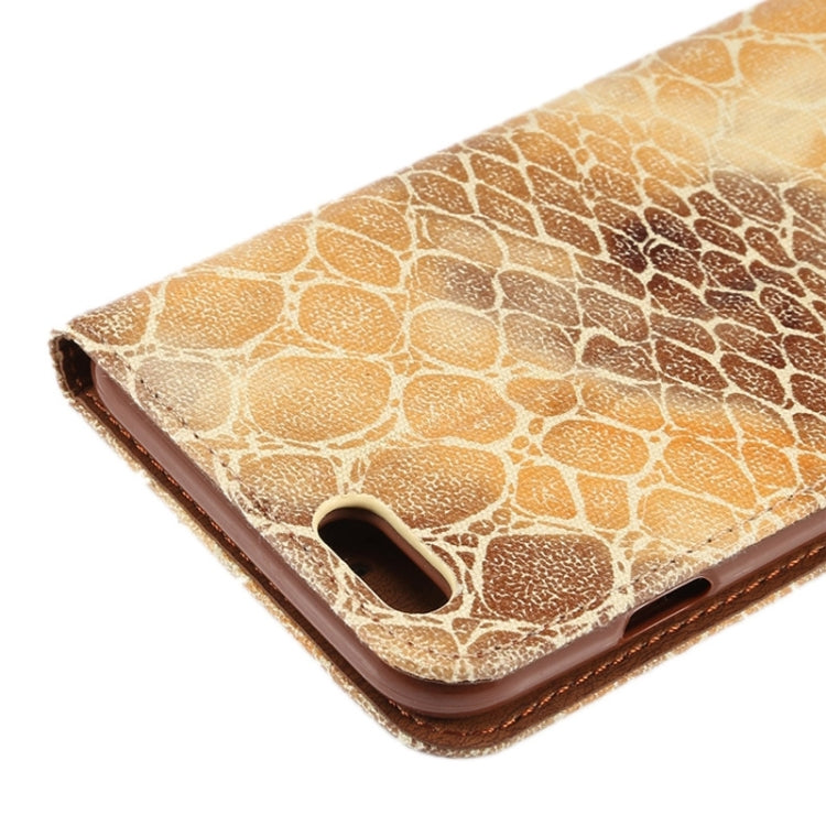 Stone Texture Magnetic Horizontal Flip Leather Case with Holder & Card Slot for iPhone 6 Plus & 6S Plus
