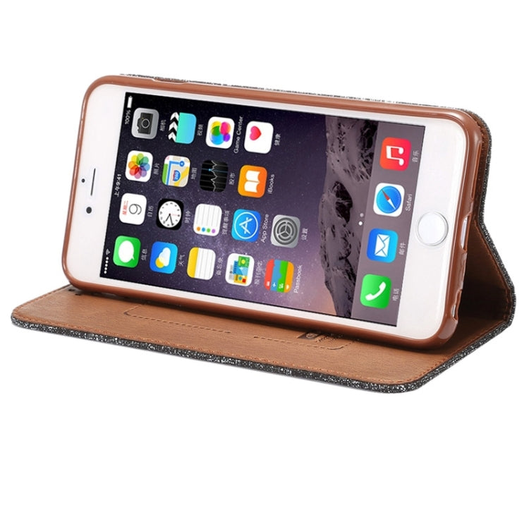 Oxford Cloth Surface Magnetic Horizontal Flip Leather Case with Holder & Card Slot for iPhone 6 Plus & 6S Plus