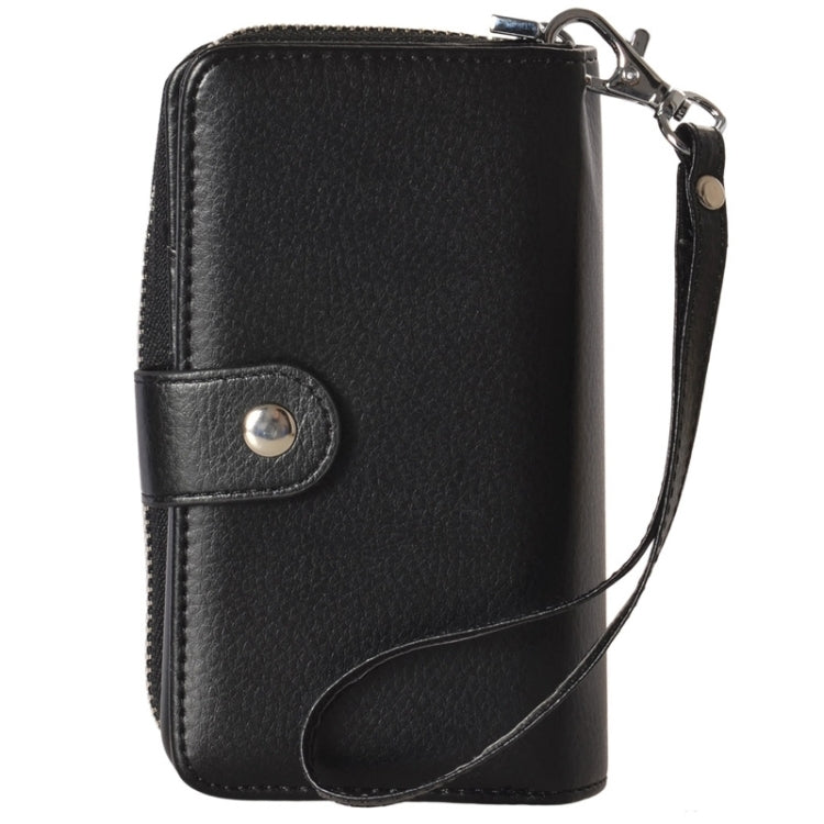 2 in 1 Separable Zipper Wallet Leather Case with Lanyard for iPhone 6 Plus & 6S Plus