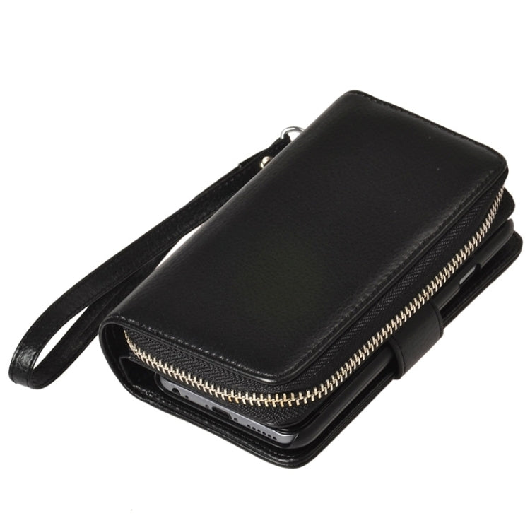 2 in 1 Separable Zipper Wallet Leather Case with Lanyard for iPhone 6 Plus & 6S Plus