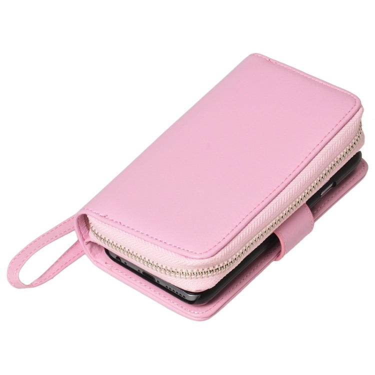 2 in 1 Separable Zipper Wallet Leather Case with Lanyard for iPhone 6 Plus & 6S Plus