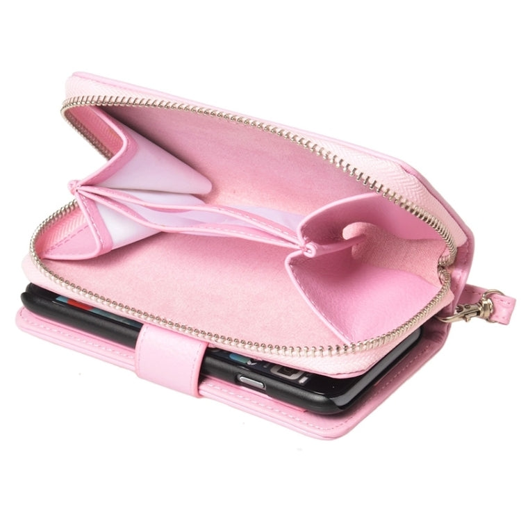 2 in 1 Separable Zipper Wallet Leather Case with Lanyard for iPhone 6 Plus & 6S Plus