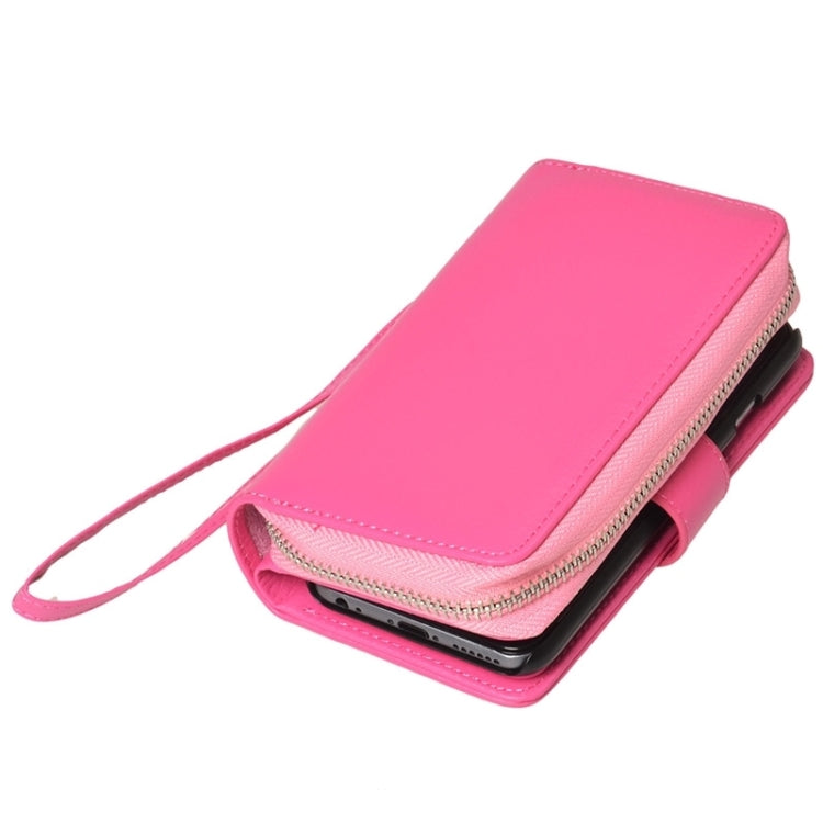 2 in 1 Separable Zipper Wallet Leather Case with Lanyard for iPhone 6 Plus & 6S Plus