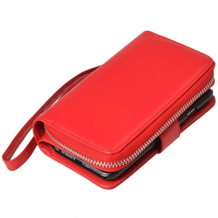 2 in 1 Separable Zipper Wallet Leather Case with Lanyard for iPhone 6 Plus & 6S Plus